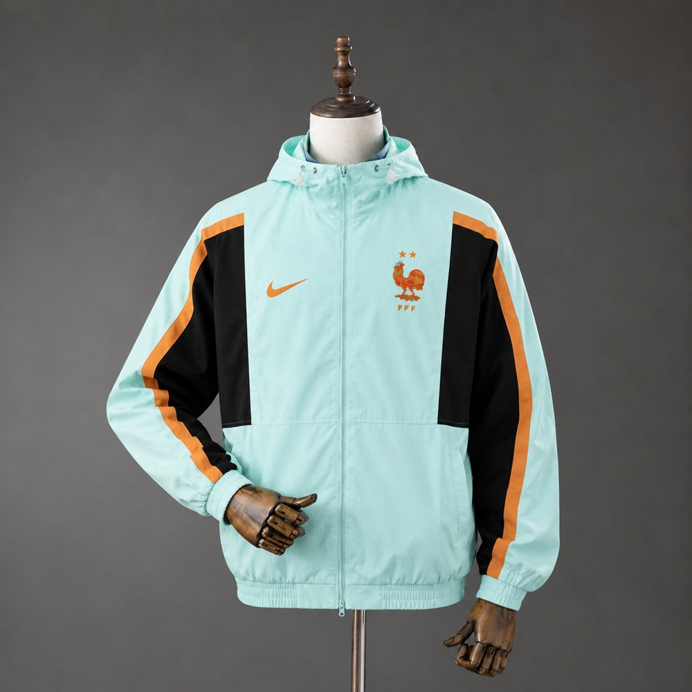 2026/2027  France Jacket Cyan Windbreaker
