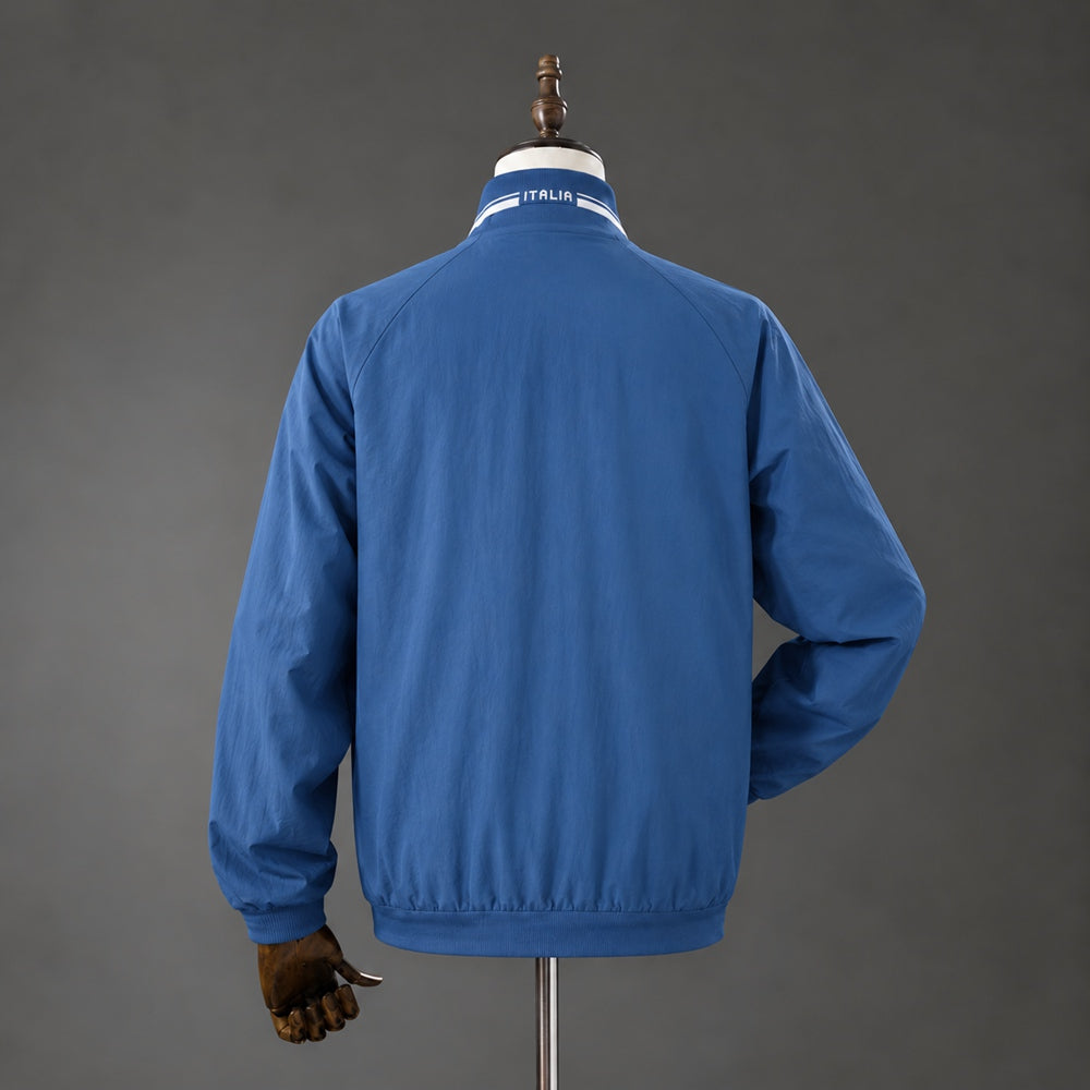 2026/2027  Italy Jacket Retro Track Blue Windbreaker