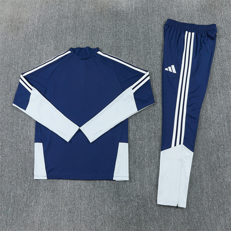 2026/2027 Real Madrid Blue Half-Pull Tracksuit