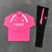 2026/2027 Portugal Pink Half-Pull Tracksuit