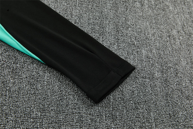 2026/2027 Brazil Green Black Half-Pull Tracksuit