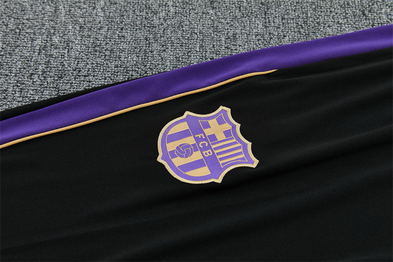 2026/2027 Barcelona Yellow Kobe Half-Pull Tracksuit
