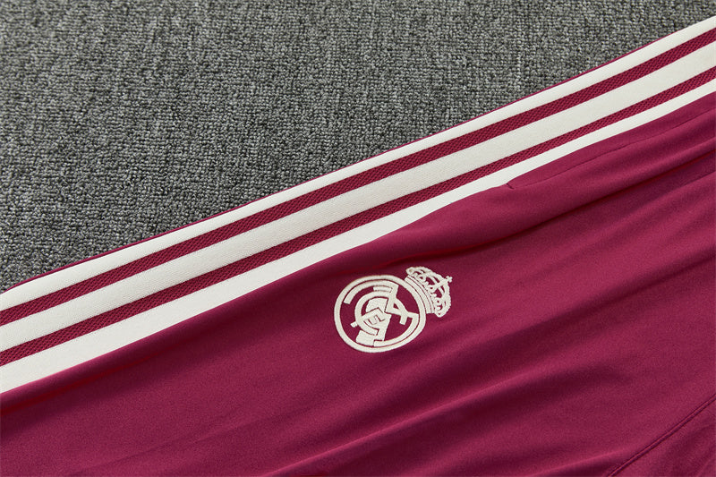 2026/2027 Real Madrid Beige Half-Pull Tracksuit