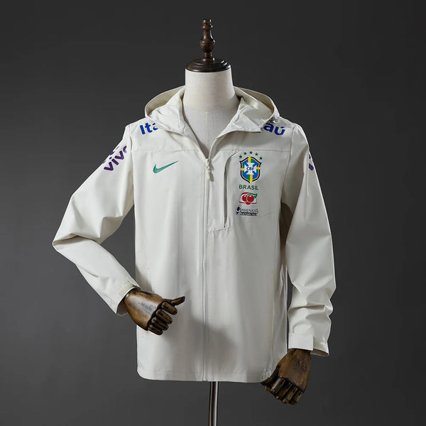 2026 Brazil Windbreaker Beige Jacket