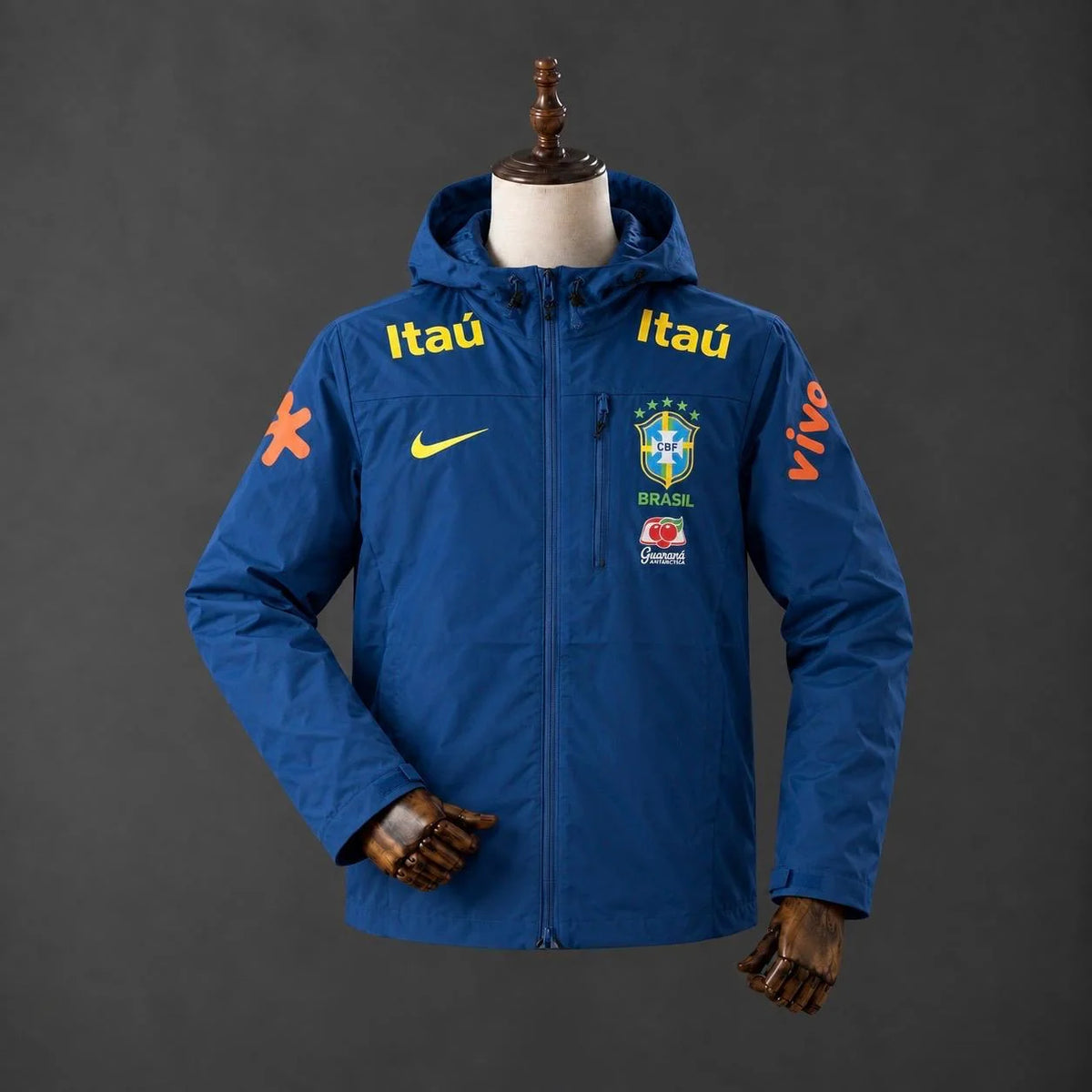 2026 Brazil Windbreaker Blue Jacket