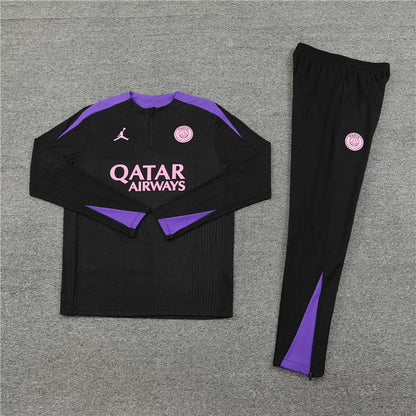 2023/2024 PSG Paris Saint-Germain Purple Half-Pull Tracksuit