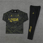 2022/2023 PSG Paris Saint-Germain Black Half-Pull Tracksuit