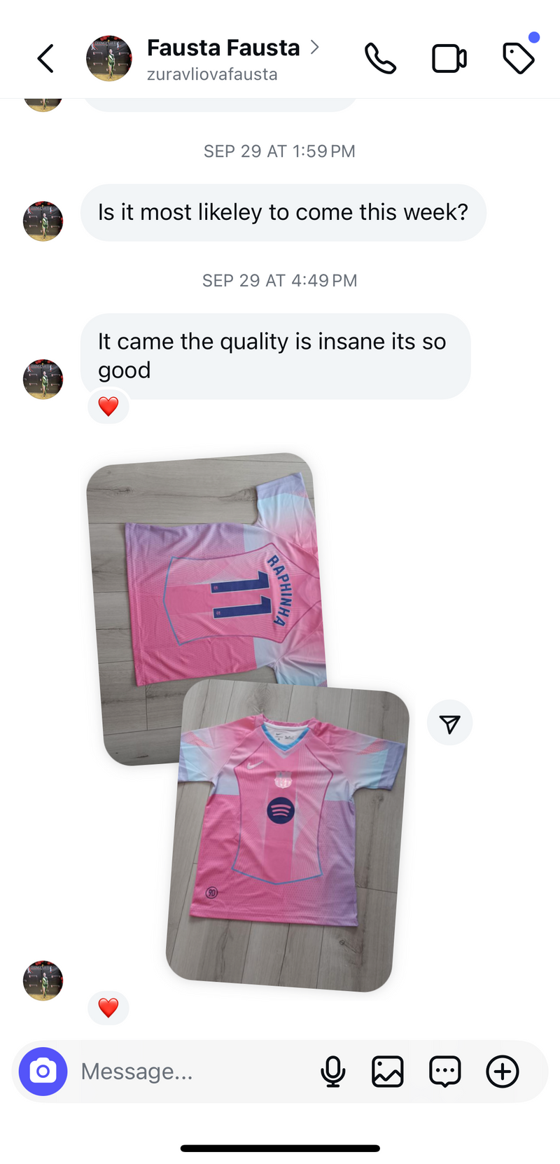 Instagram DM screenshot 5