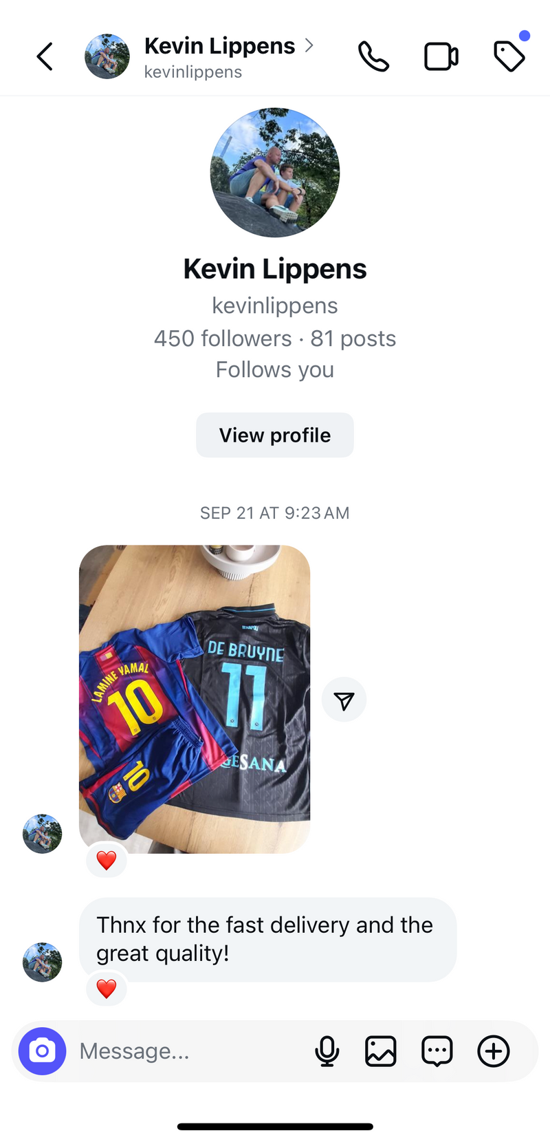 Instagram DM screenshot 6