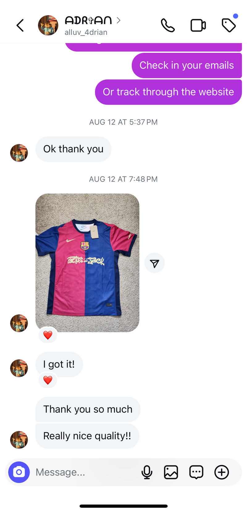 Instagram DM screenshot 14