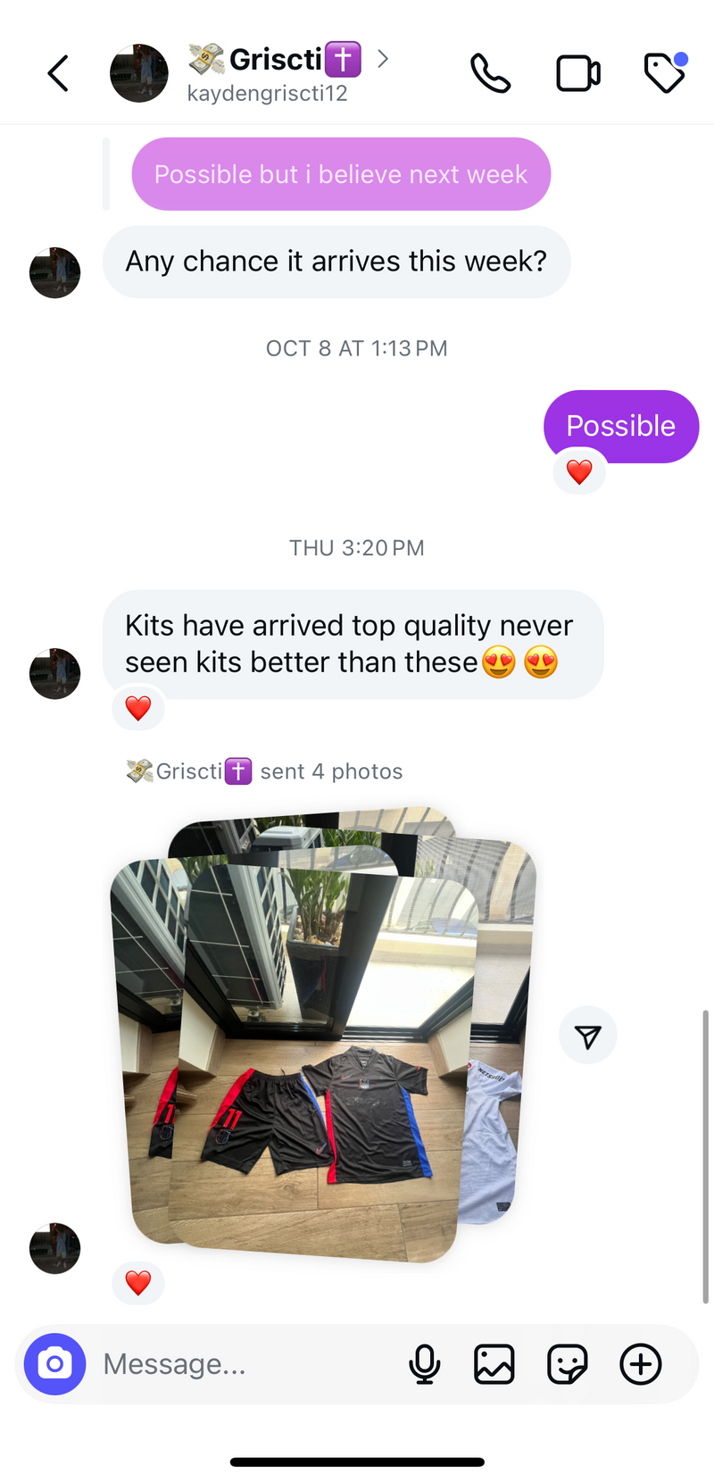 Instagram DM screenshot 2