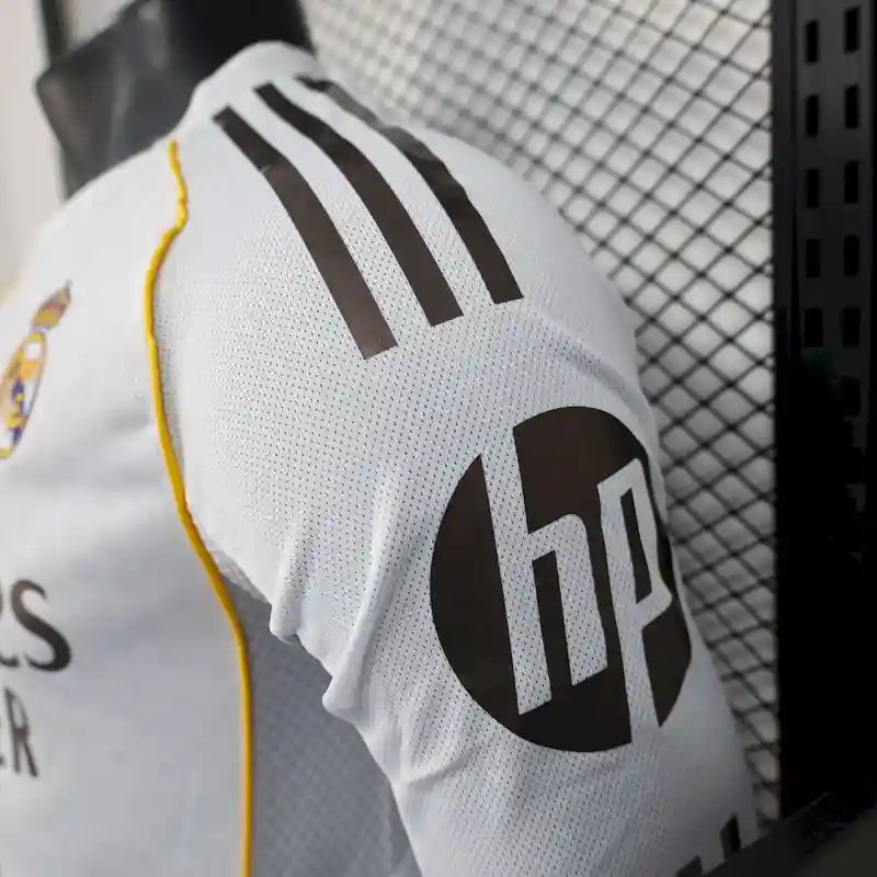 2025/2026 Player Version Real Madrid Home Long Sleeves Football Shirt