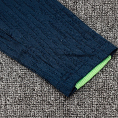2024 Brazil Dark Blue Half-Pull Tracksuit