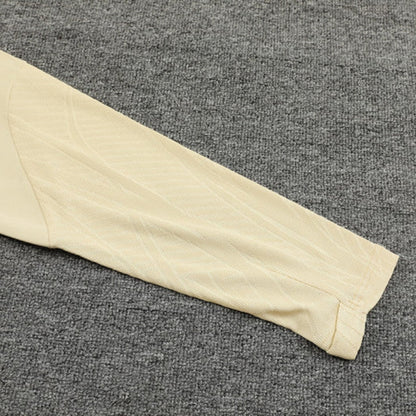 2023/2024 PSG Paris Saint-Germain Beige Half-Pull Tracksuit