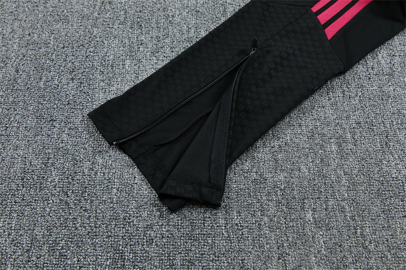 2026/2027 Real Madrid Black Pink Half-Pull Tracksuit