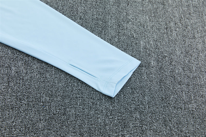 2026/2027 Manchester City Light Blue Half-Pull Tracksuit