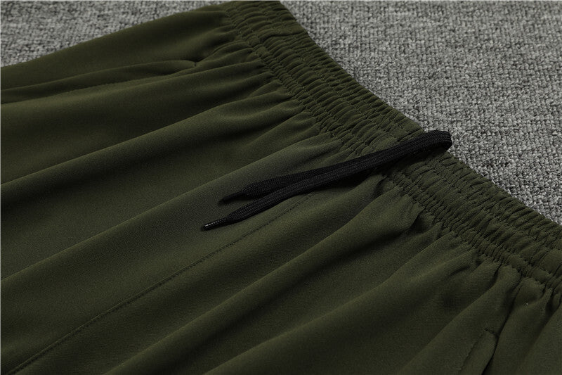 2023/2024 Barcelona Half-Pull Tracksuit Green