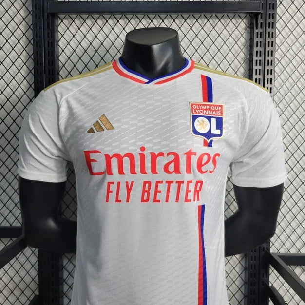 2023/2024 Lyon Home Football Shirt - Player Version