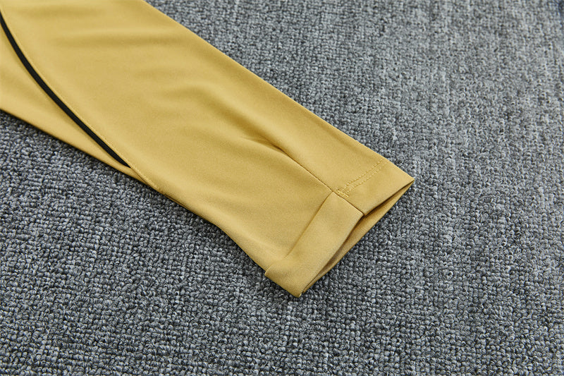 2026/2027 Barcelona Yellow Kobe Half-Pull Tracksuit