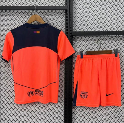 2025/2026 Barcelona Third Away Football Shirt Kids Size