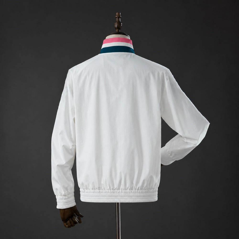 2026/2027 Real Madrid Jacket Retro Track White Windbreaker