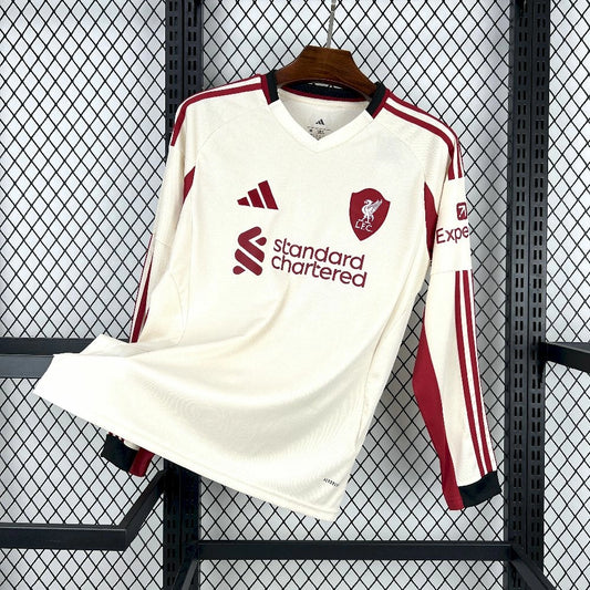 2025/2026 Liverpool Away Long Sleeves Jersey