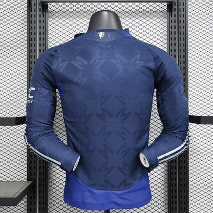 2024/2025 Long Sleeve Player Version Manchester United Away Football Shirt 1:1 Thai Quality
