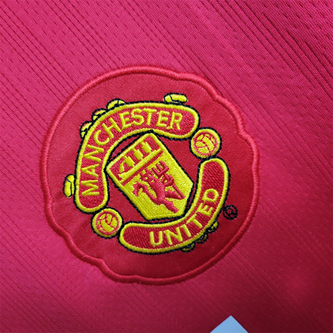 2007/2008 Retro Manchester United long Sleeve Home Football Shirt