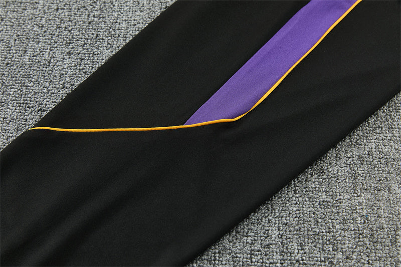2026/2027 Barcelona Black Purple Half-Pull Tracksuit