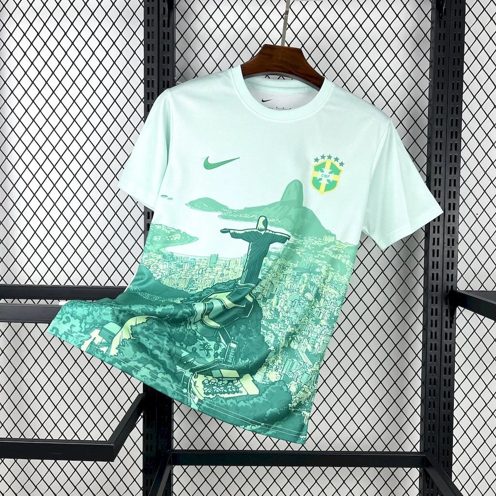2025 Brazil Special Edition Green Football Shirt
