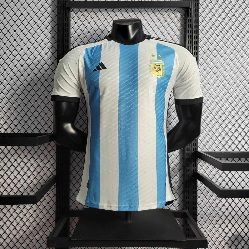 2022 FIFA World Cup Argentina National Team Jersey Home - Player Version