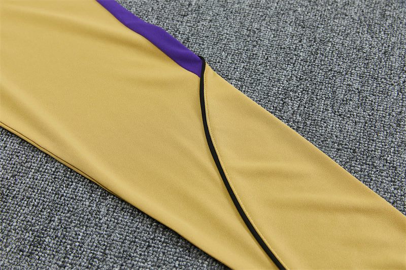 2026/2027 Barcelona Yellow Kobe Half-Pull Tracksuit