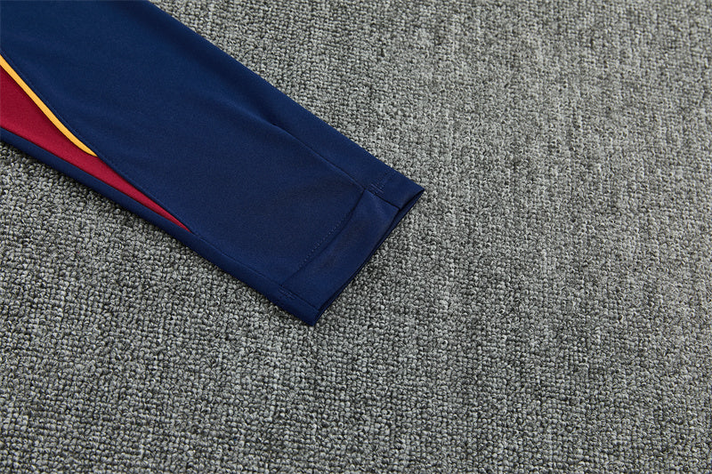 2026/2027 Barcelona Red Blue Half-Pull Tracksuit