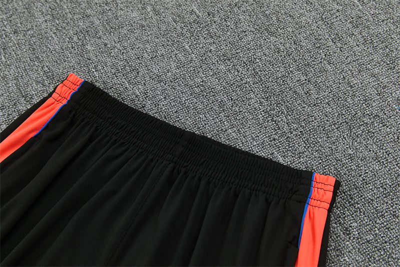 2026/2027 PSG Paris Saint-Germain Black Orange Half-Pull Tracksuit