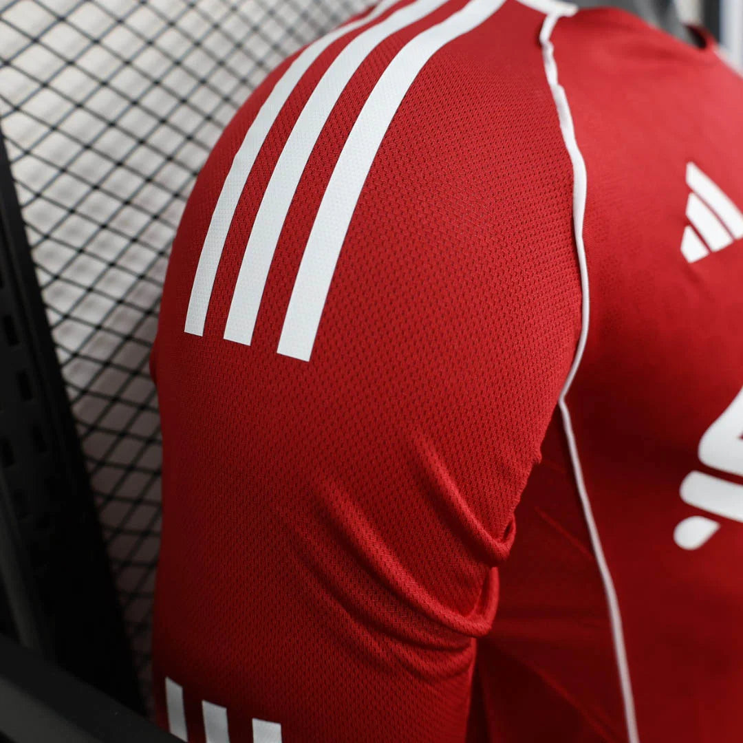 2025/2026 Player Version Long Sleeve Liverpool Home Football Shirt