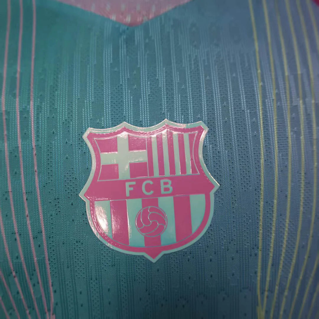2025/2026 Player Version Barcelona Concept Pink Blue Gradient Football Shirt