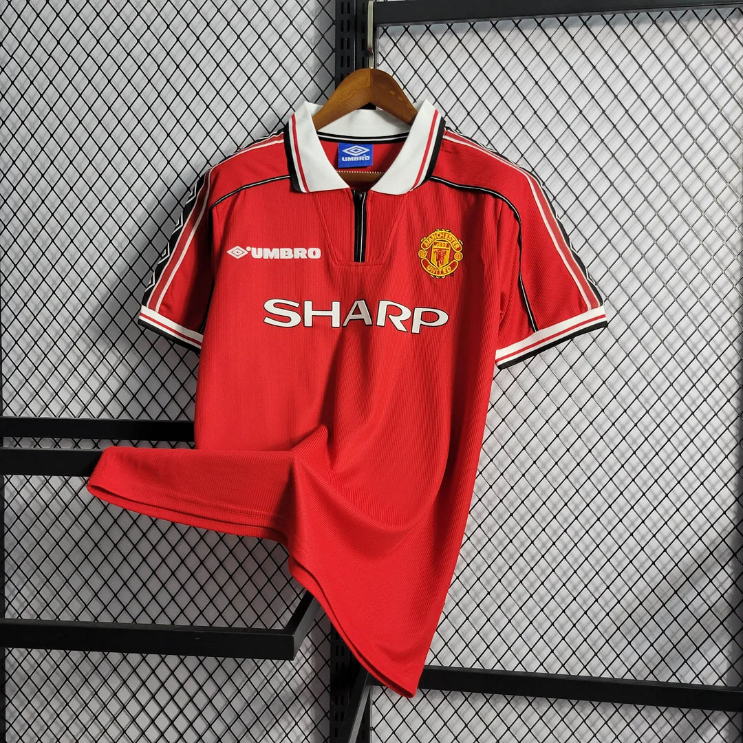1998/1999 Retro Manchester United Home Football Shirt 1:1 Thai Quality