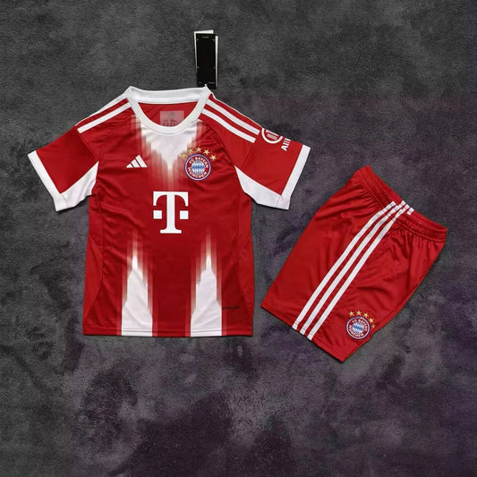 2025/2026 Bayern Munchen Home Football Shirt Kids Size