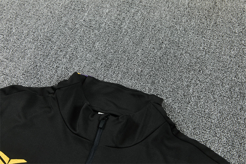 2026/2027 Barcelona Black Purple Half-Pull Tracksuit