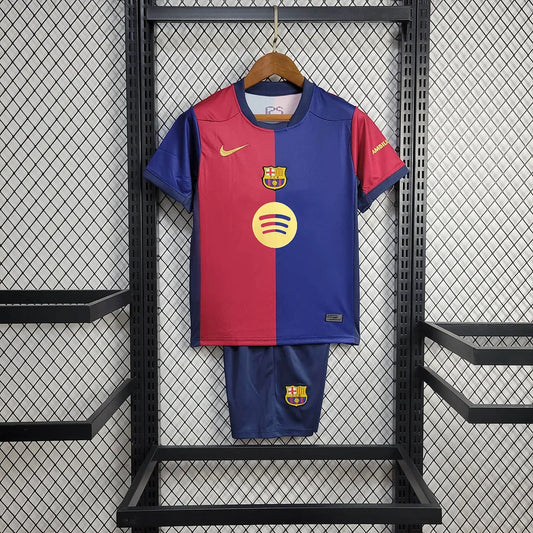 2024/2025 Kids Size Barcelona Home Football Shirt 1:1 Thai Quality