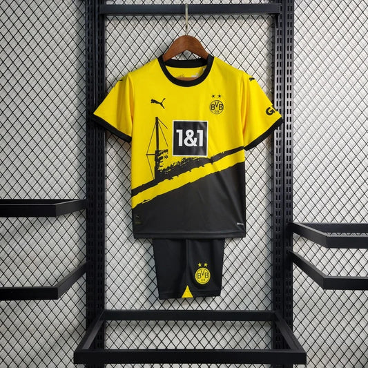 2023/2024 Kids Size Dortmund Home Football Shirt