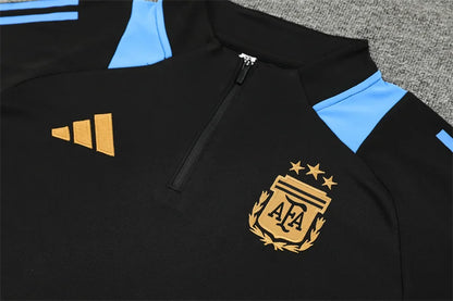 2024/2025 Argentina Half-Pull Tracksuit Black