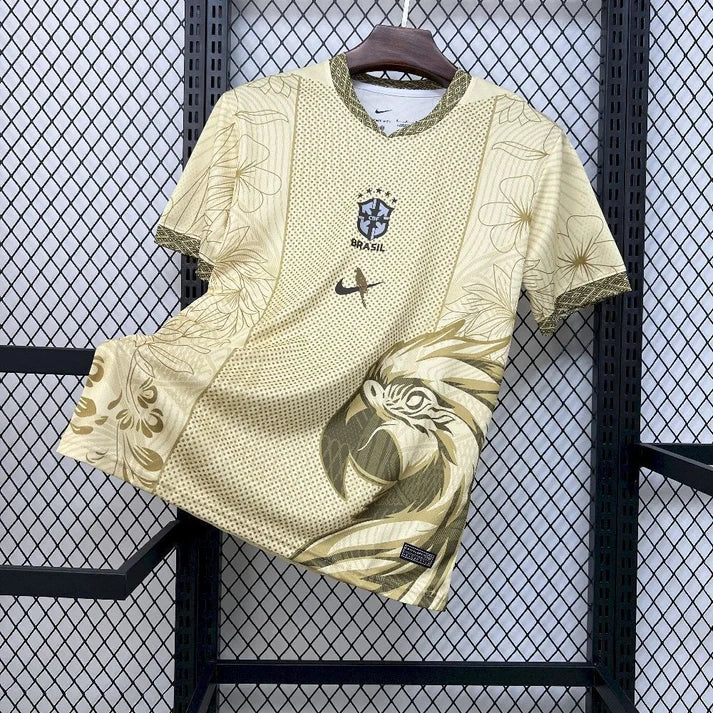 2026 Brazil Arara Gold Special Edition Football Shirt