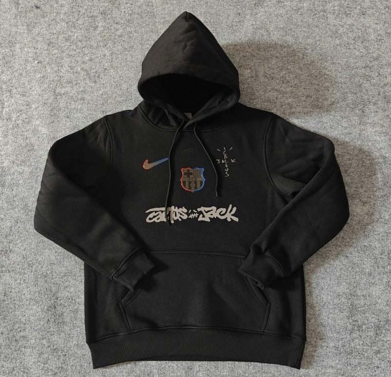 25/26 Barcelona Black Cactus Jack Hoodie Special Edition