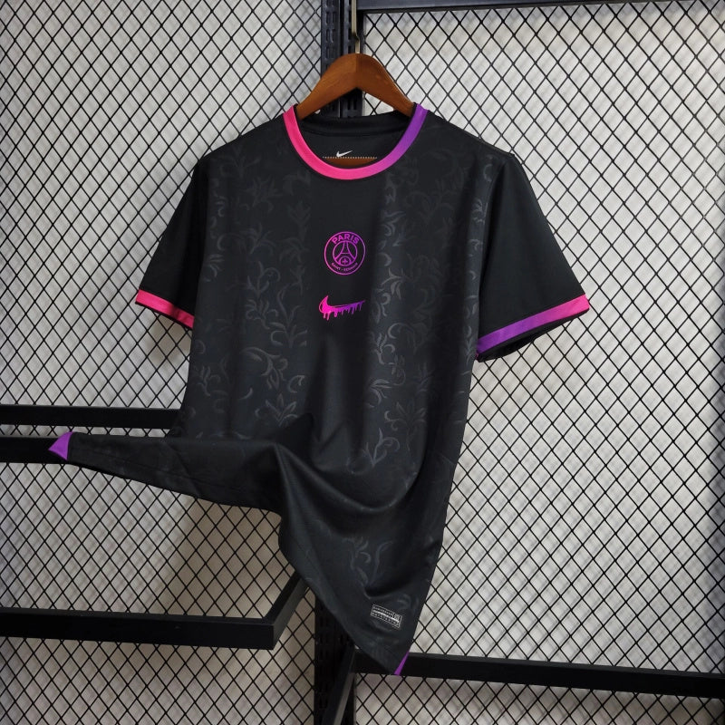 2025/2026 PSG Paris Saint-Germain Drip Noir Football Shirt