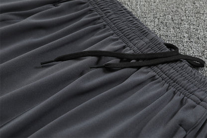 2025/2026 Arsenal Half-Pull Black Grey Tracksuit