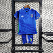 2023 Italy Home Soccer Shirt Kids Size
