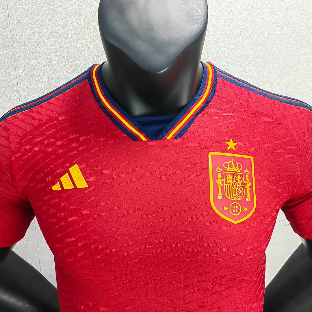2022 FIFA World Cup Spain Home Soccer Shirt - Player Version