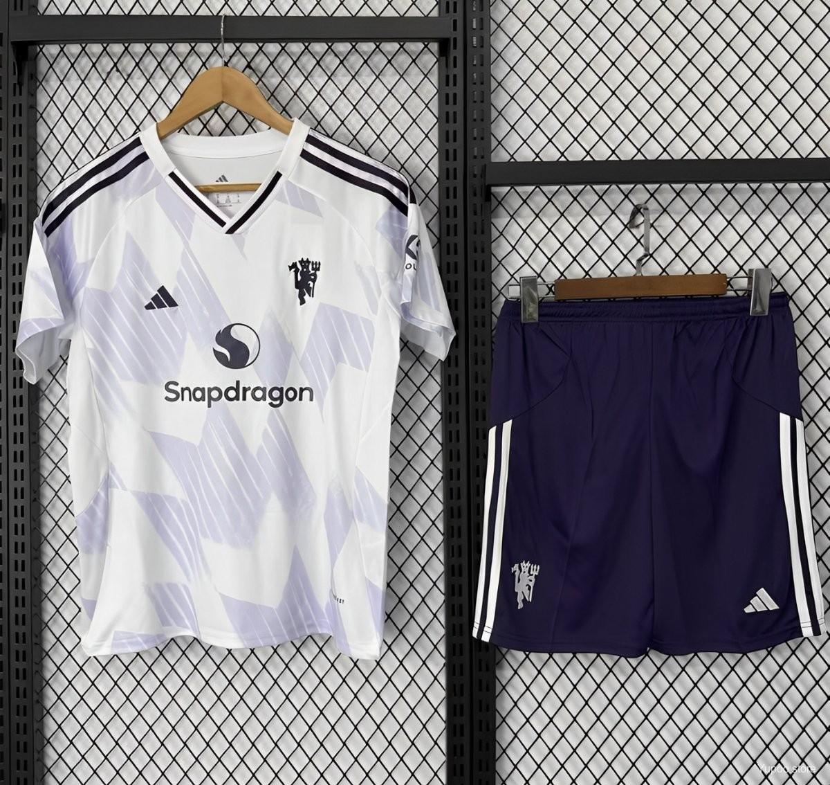 2025/2026 Manchester United Away Football Shirt Kids Size