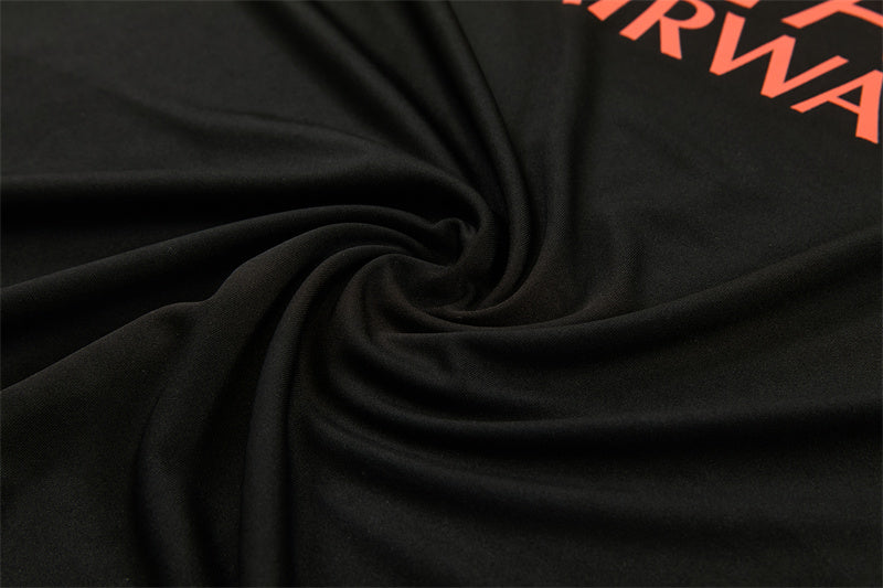 2026/2027 PSG Paris Saint-Germain Black Orange Half-Pull Tracksuit